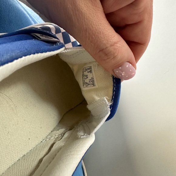 Vans Blue and White Checkered Slip-On - Picture 9 of 9